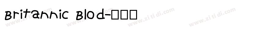 Britannic Blod字体转换